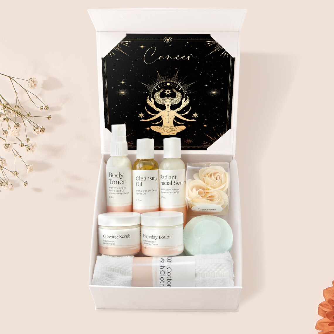Cancer Zodiac Gift Gift Box Set Tarot birthday holiday Etsy