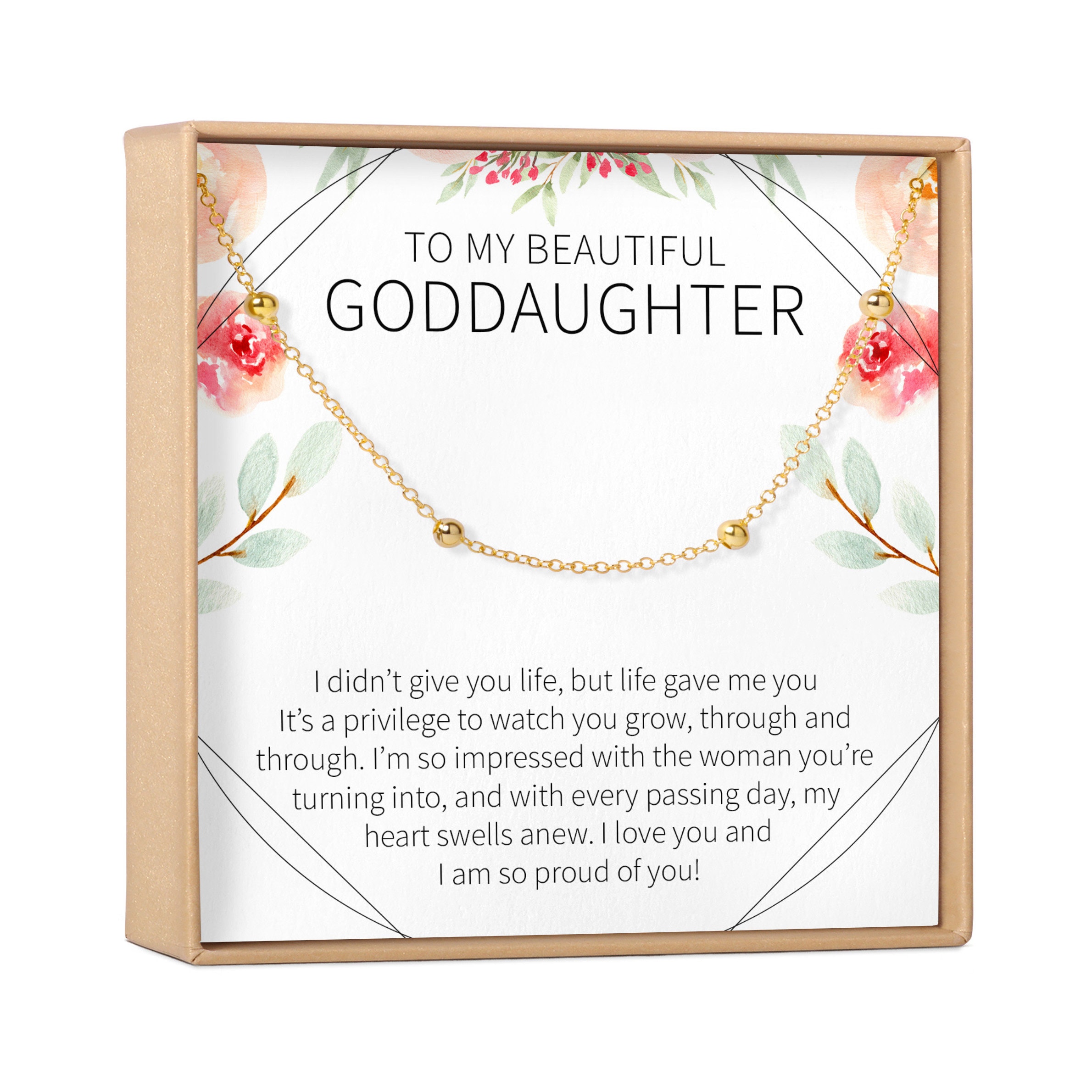 Goddaughter Bracelet Godmother Goddaughter Gift Goddaughter Etsy