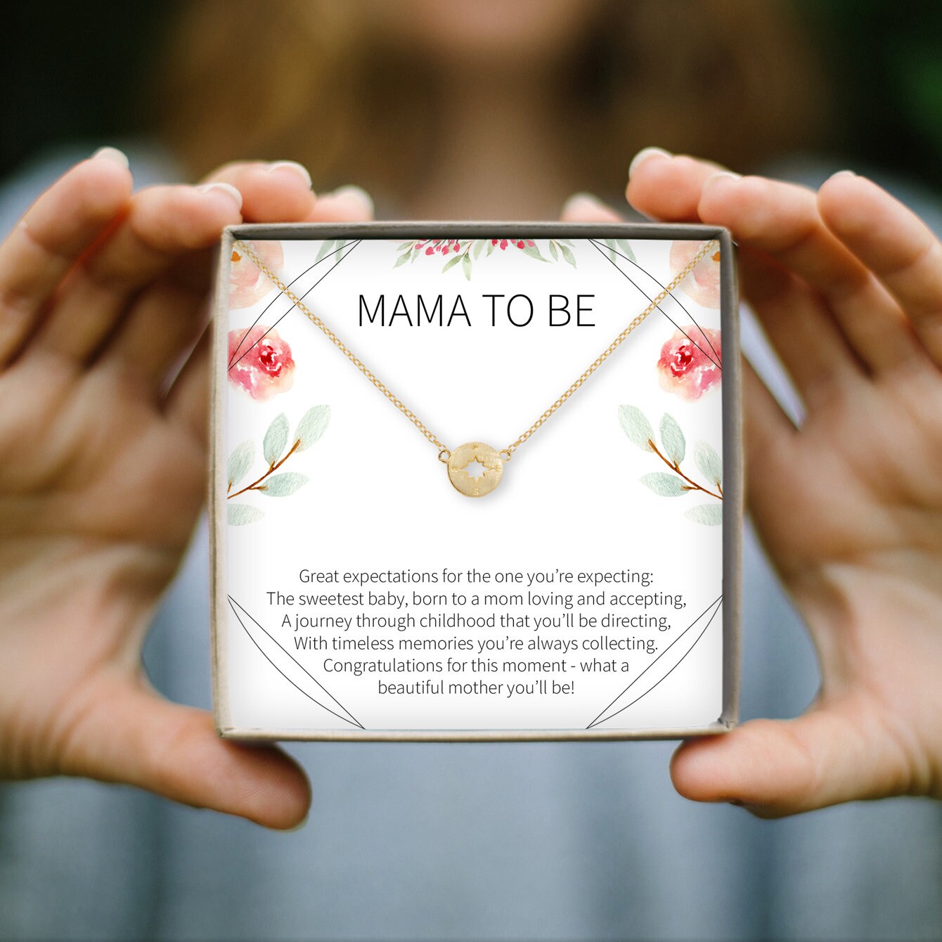 Gift for Expecting Moms Necklace Expecting Mother Gifts Etsy