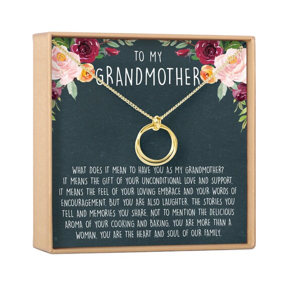Grandma Grandmother Necklace Gift New 2 Linked Circles To Be For Jewelry Pendants Valresa Com - What Does The Circle Pendant Necklace Mean