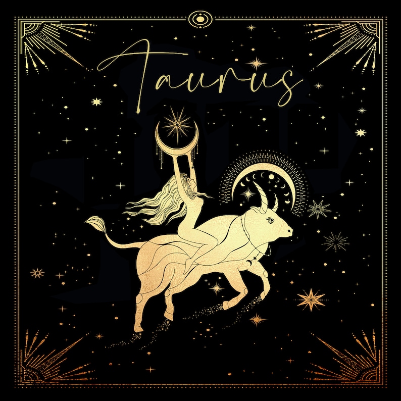 Taurus Zodiac Gift Gift Box Set Tarot Birthday Holiday Etsy