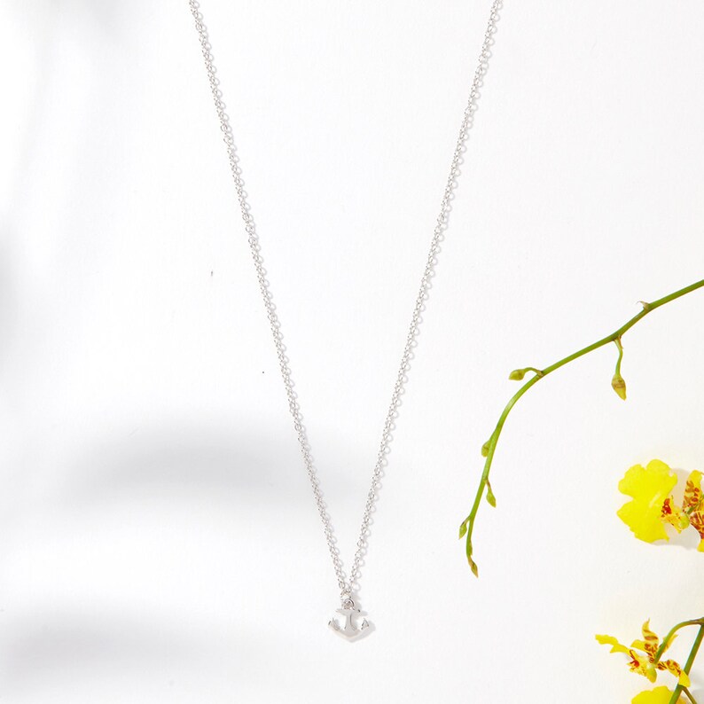 Quotes Friends Forever Anchor Best Friend Gift Jewelry Long Distance Best Friend Necklace: BFF Necklace