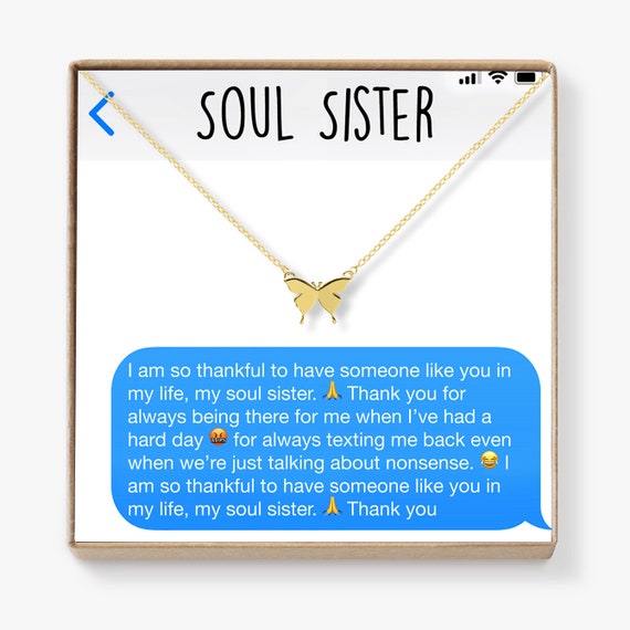 Soul Sisters Necklace Bff Necklace Best Friend Gift Jewelry Etsy