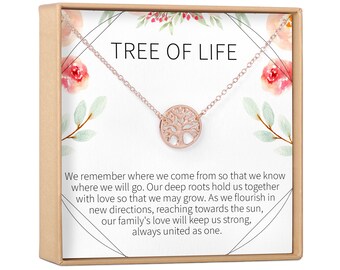 Malasation Family Tree of Life Necklace Roots Mom Daughter Sister Grandma Malasation Family Tree of Life Necklace Roots Mom Daughter Sister Grandma