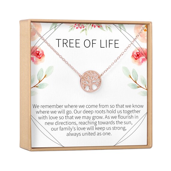 Árbol de vida collar regalo: árbol de la familia - Etsy España