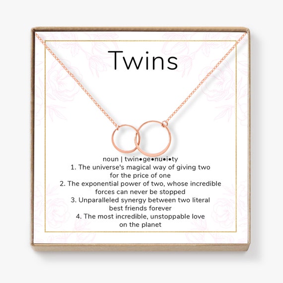 twin girl presents