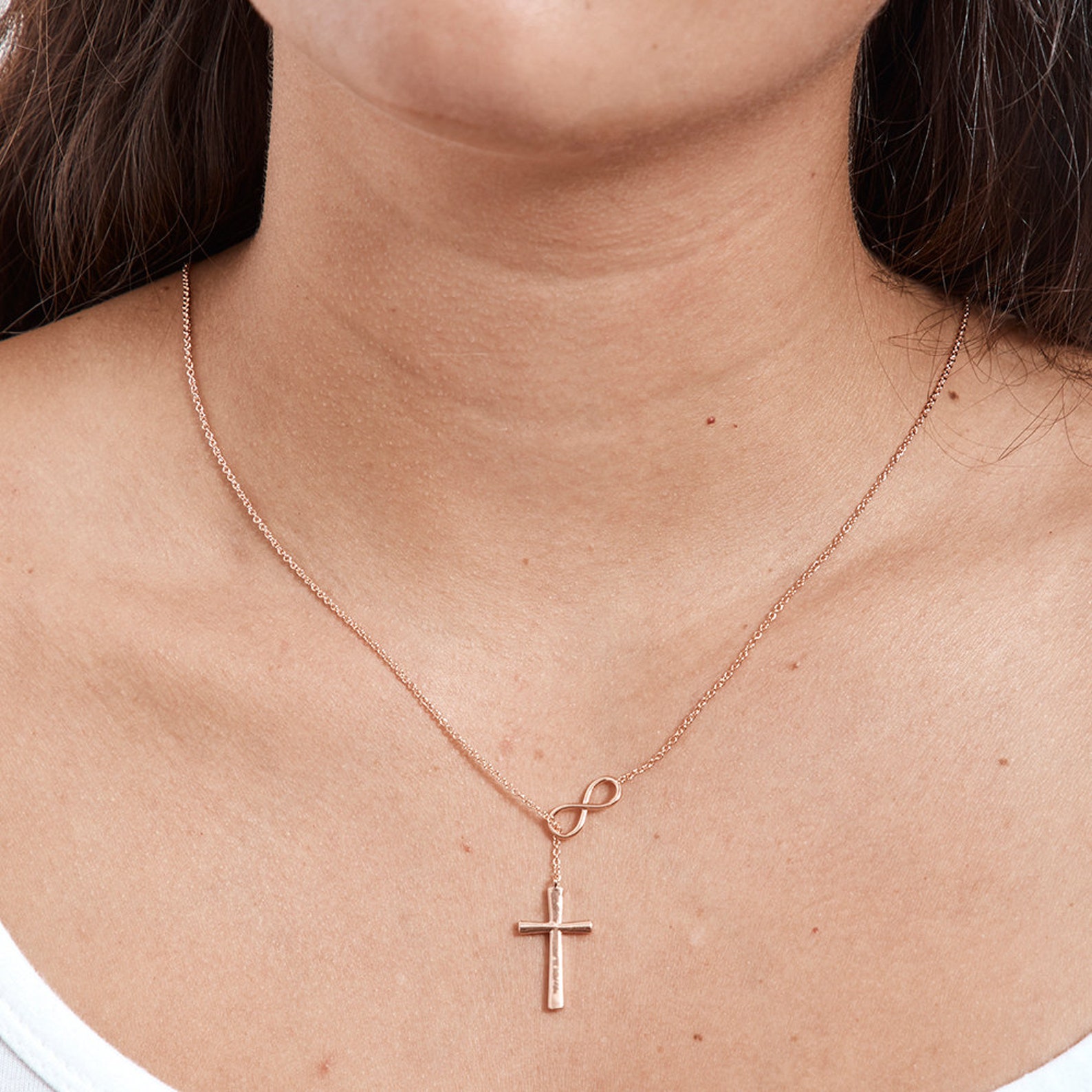 Baptism Cross Necklace Christian Gift Necklace for Etsy