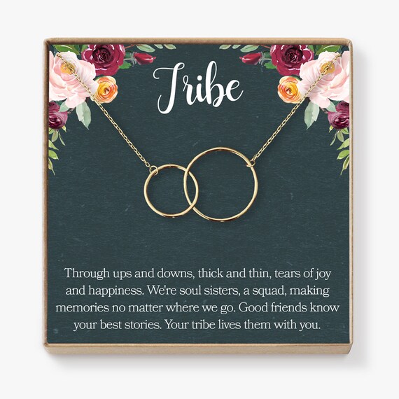 Gifts For Women Friends Tribe Necklace Best Friends Etsy