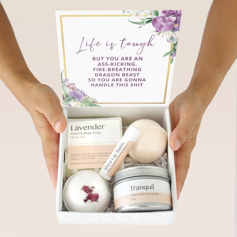 Sympathy Spa Gift Box / Basket for Illness Cancer Chemo Etsy