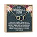 Unbiological Sister Best Friend Gift Jewelry, Long Distance, Quotes, Friends Forever, Double Circles 