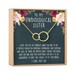 Unbiological Sister Best Friend Gift Jewelry, Long Distance, Quotes, Friends Forever, Double Circles 