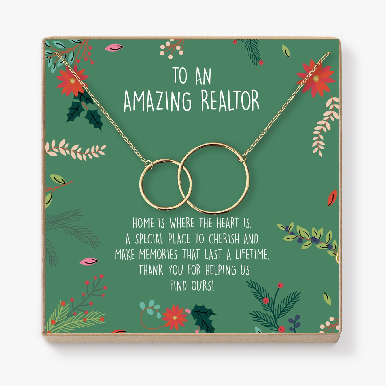 Realtor Gift Necklace Thank You Holiday Perfect present Etsy