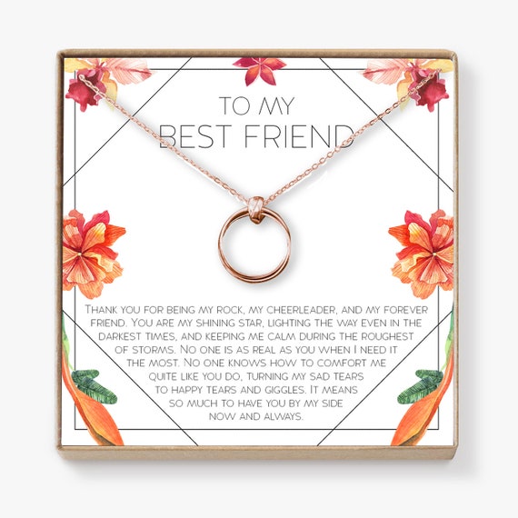 Christmas Gift For Best Friend Necklace Bff Necklace Best Etsy