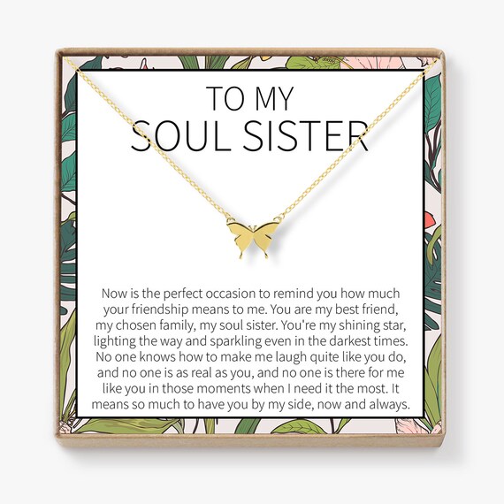 Soul Sisters Necklace Bff Necklace Best Friend Gift Jewelry Etsy