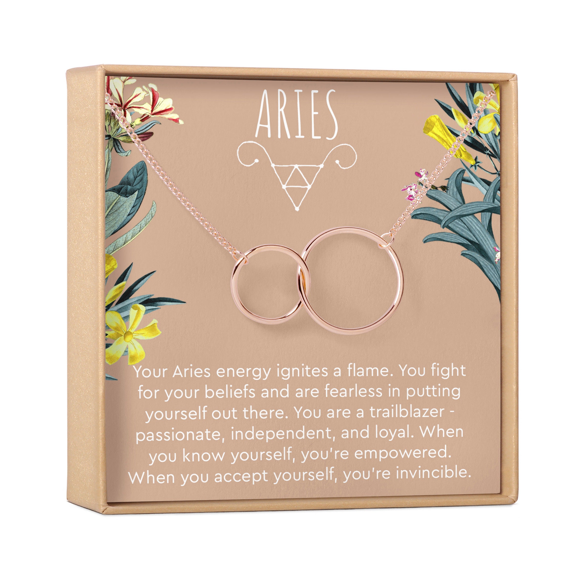 Aries Zodiac Gift Necklace Tarot Birthday Holiday Present Etsy