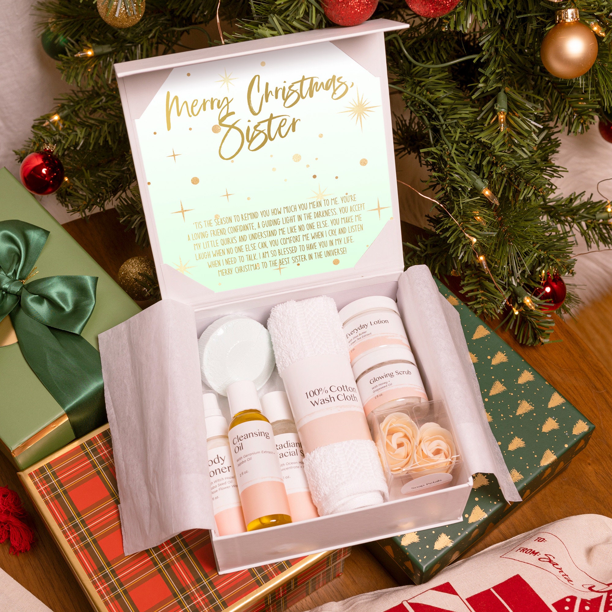 Kerst cadeau doos set voor zus sieraden kerstcadeau Etsy