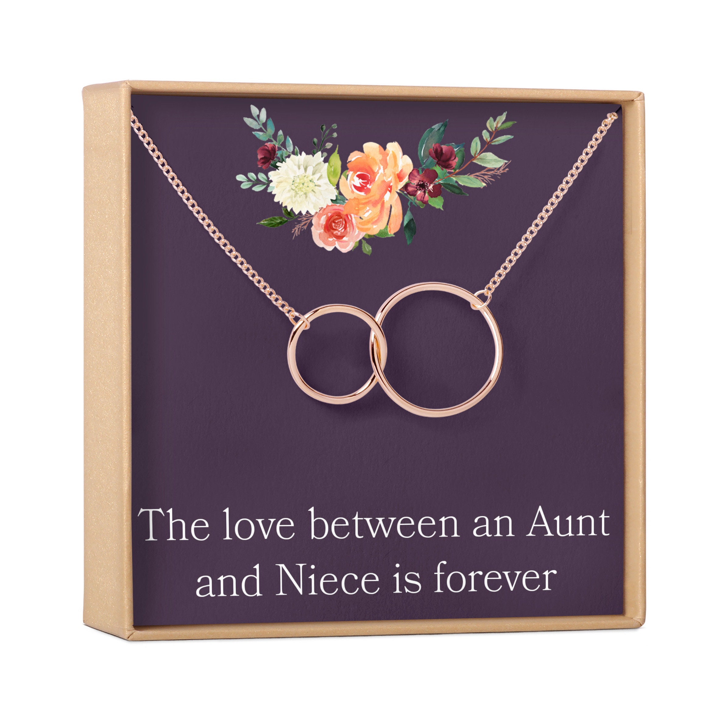 Aunt-niece Necklace: Aunt-niece Gift 