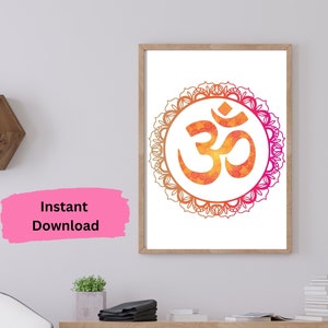 Om Mantra stampabile / Download istantaneo Om Mantra Print, Om Chant, Om Print, Yoga Chant, Om Meaning Print, Yoga Print, Yoga Studio Decor