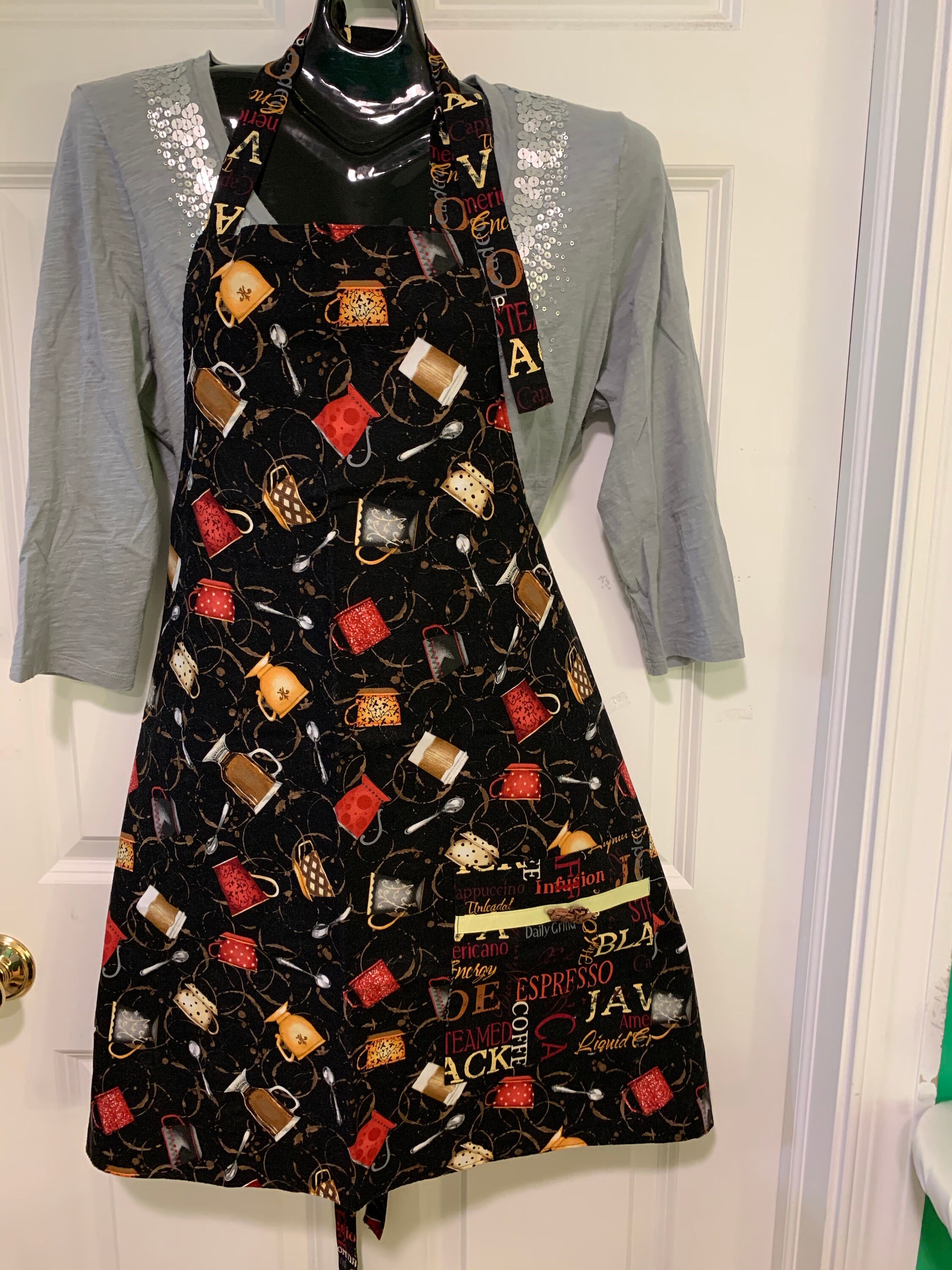 Handmade Apron Homemade Apron Reversible full sized adult Etsy