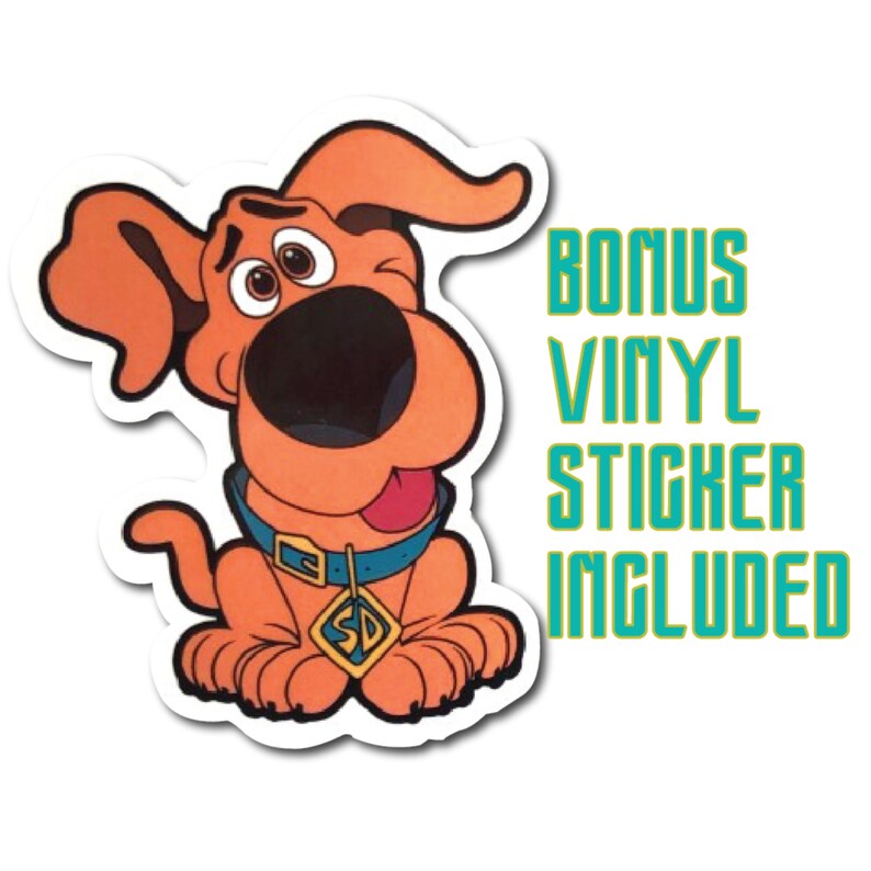 scoob 2020 soft enamel nickle plated 2 pin with scooby doo