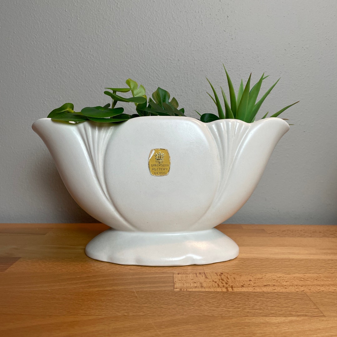 Vintage Dartmouth Devon England Mantle Vase / 93B / Ikebana Vase