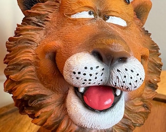 Vintage Bobblehead Lion Figurine