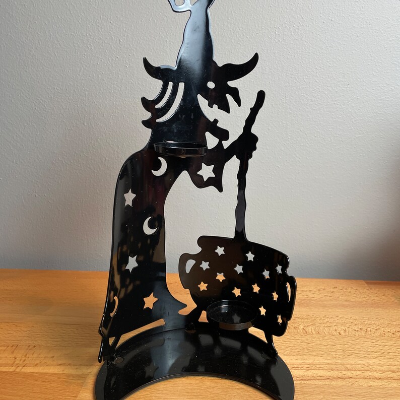 Vintage Spooky Witch PartyLite Candle Holder image 3