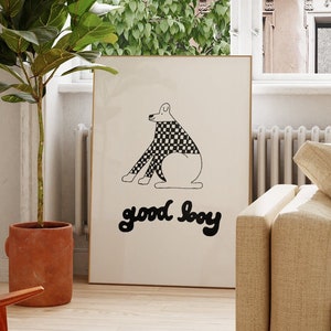 Cartel de buen chico / Cartel de perro (8x10, 11x14, 12x16, 16x20, 18x24)