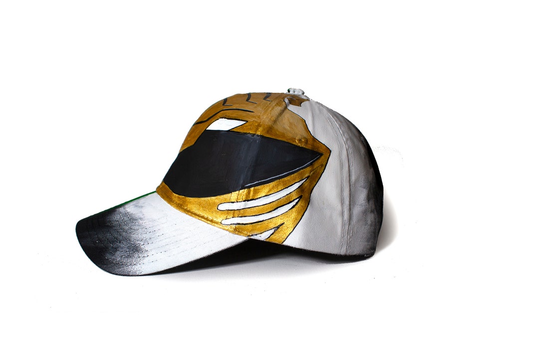 Power Rangers Hats Hand Painted Retro Cartoon 90s Etsy