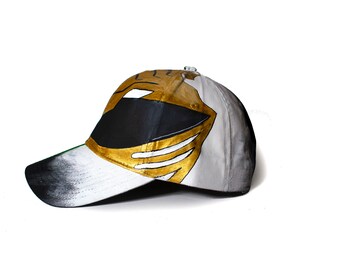 Power Rangers Hats Hand Painted Retro 