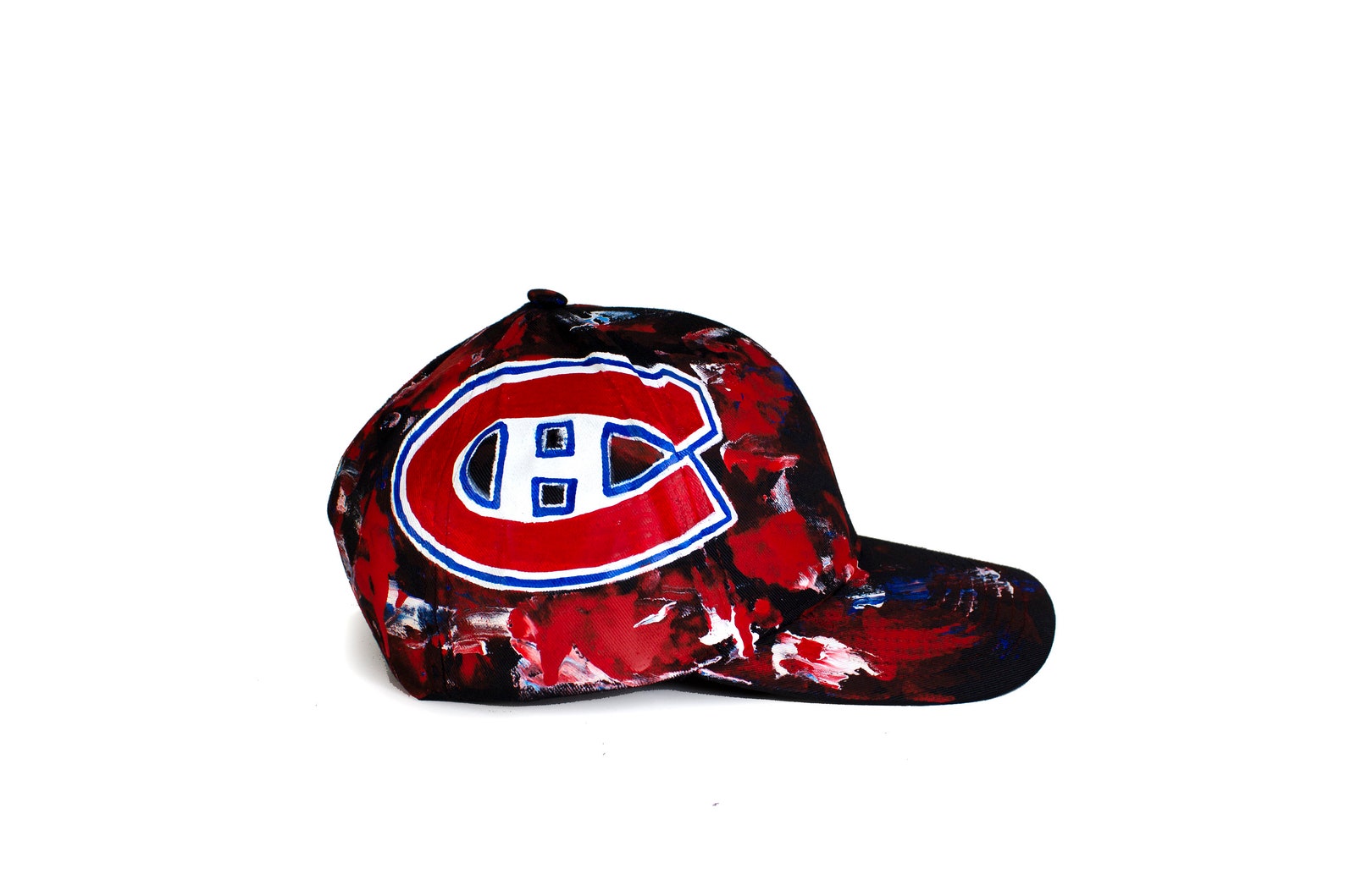 Custom hand painted hockey team hats nhl playoffs sports Etsy