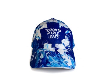 TORONTO MAPLE LEAFS, hand painted hat | nhl | sports | hockey | canada | usa | tml
