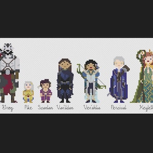 Vox Machina Level 20 Cross Stitch Pattern- Critical Role- D&D
