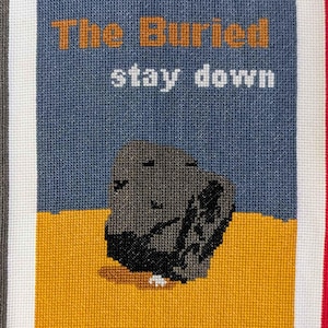 The Buried Cross Stitch Pattern- Pulp Fiction Cover