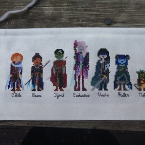 Mighty Nein Level 10 Cross Stitch Pattern- Critical Role- D&D