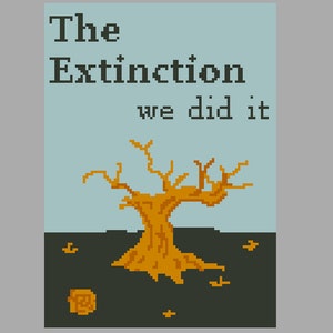 The Extinction Cross Stitch Pattern- Pulp Fiction Cover