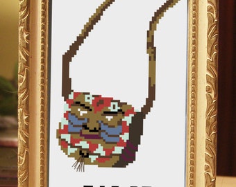 Bag of Holding D&D Cross Stitch Needlepoint