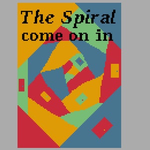 The Spiral Cross Stitch Pattern- Pulp Fiction Cover