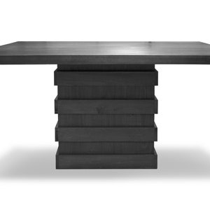 Black square dining table sale