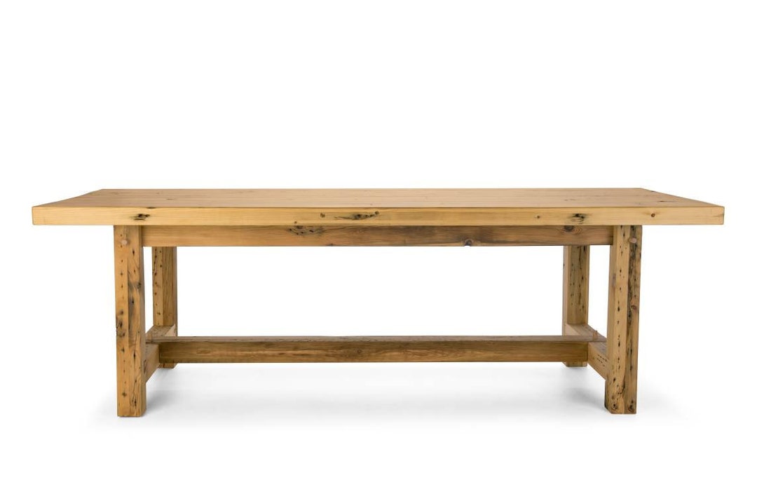 The Seville - Reclaimed Wood Trestle Dining Table - Etsy