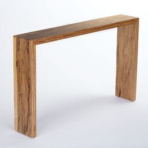 Waterfall console table wood deals