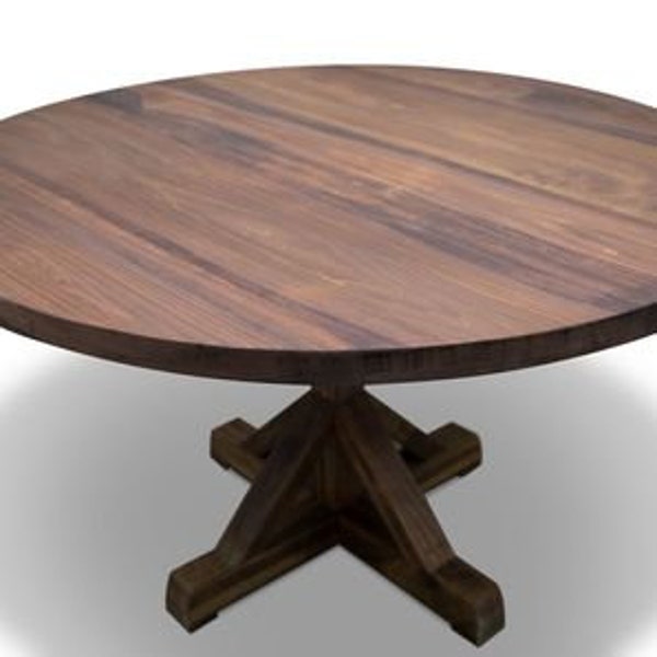 Magnolia Round Pedestal Farmhouse Dining Table