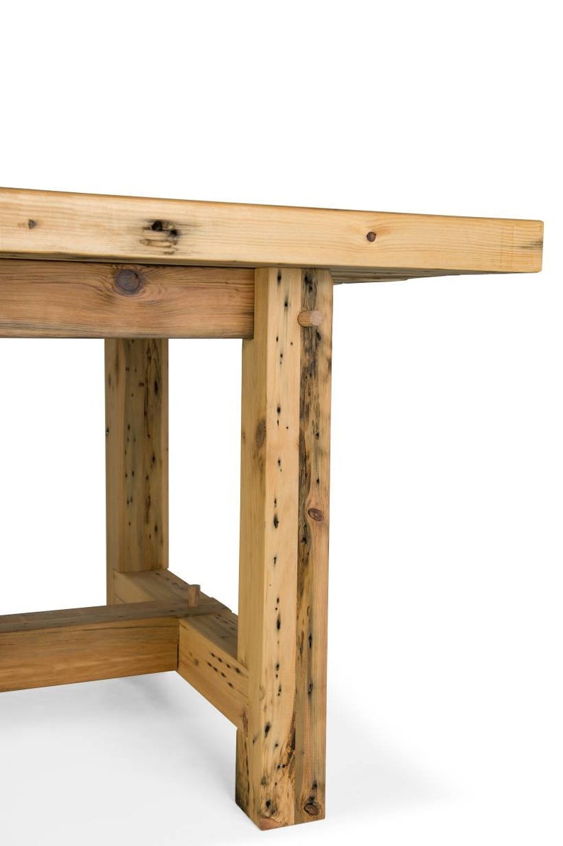 The Seville - Reclaimed Wood Trestle Dining Table - Etsy