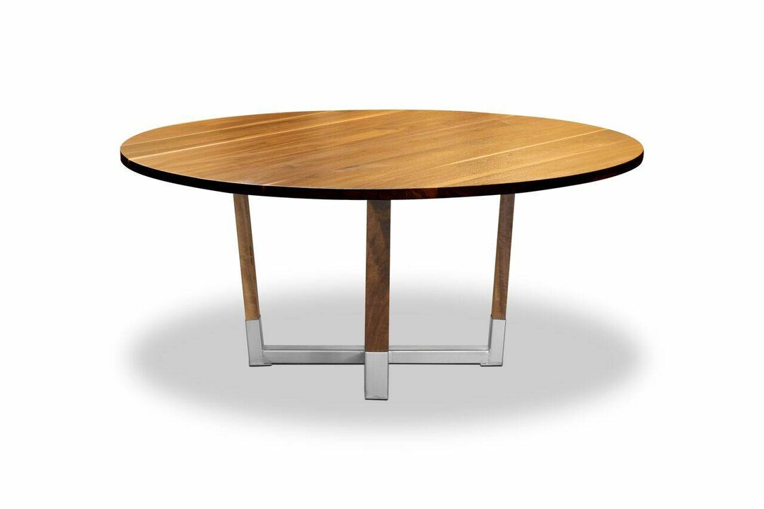 The Essex Dining Table, Modern Contemporary Dining Table, Round Dining Table Etsy