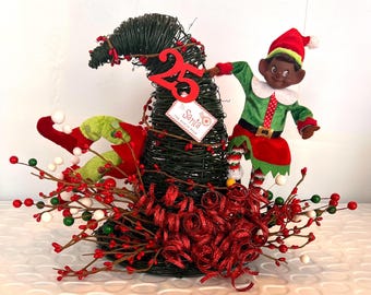 Elf Hat Centerpiece, North Pole Elves, Elf Workshop Surprises