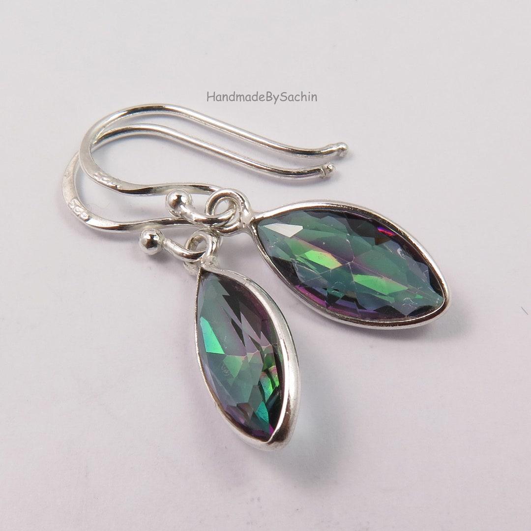 Mystic Quartz Drop Earrings SSF02 main image 1