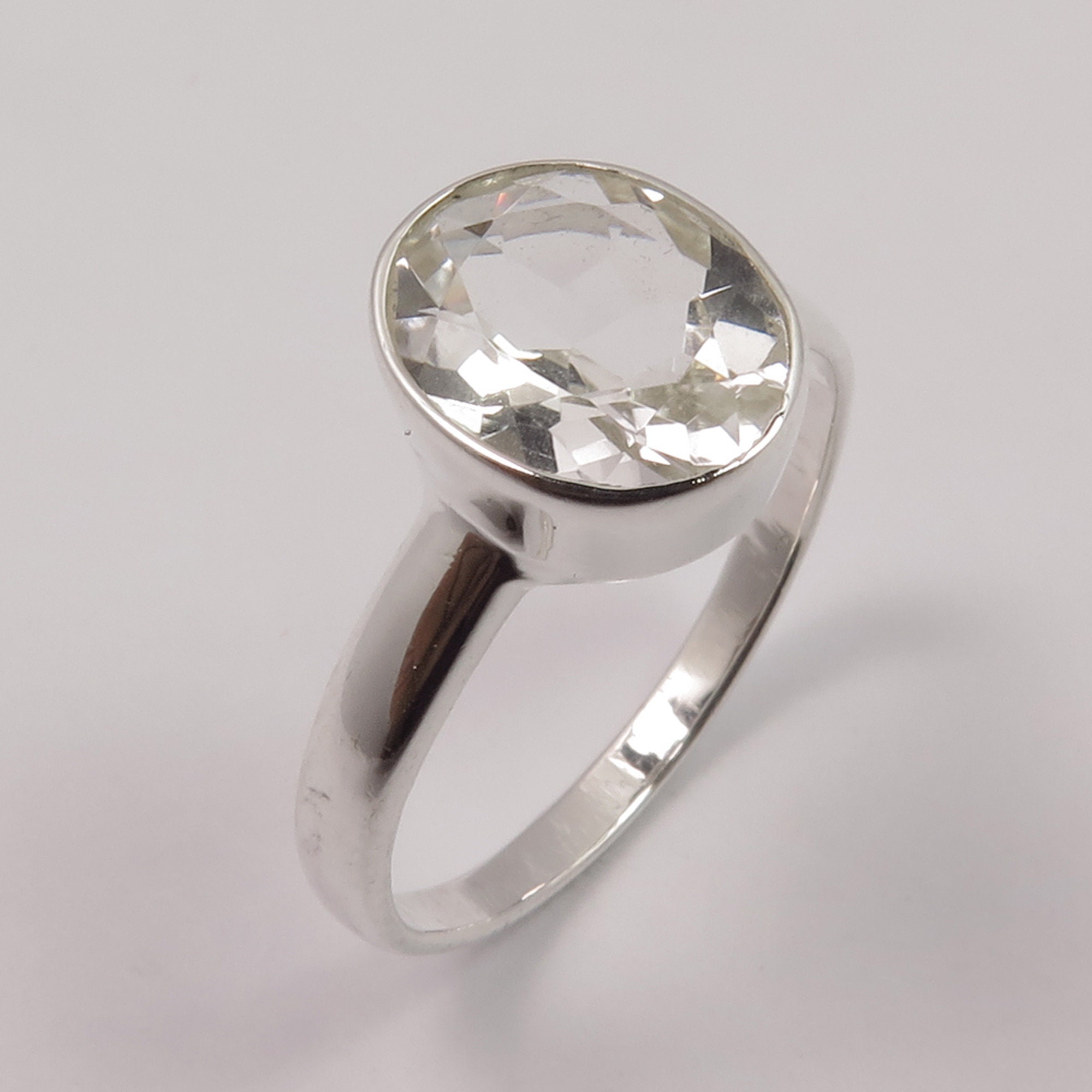 Clear stone deals ring