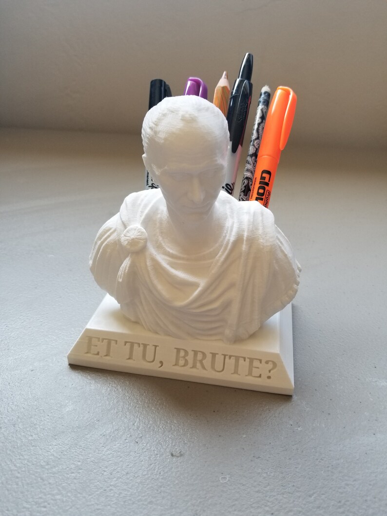 Julius Caesar Pen / Pencil Holder with Custom Engraving Etsy