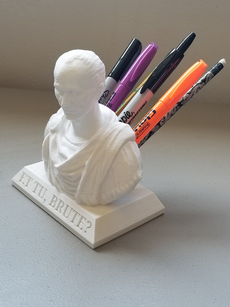 Julius Caesar Pen / Pencil Holder with Custom Engraving Etsy