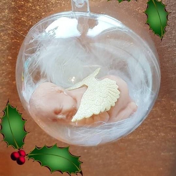 angel baby christmas bauble